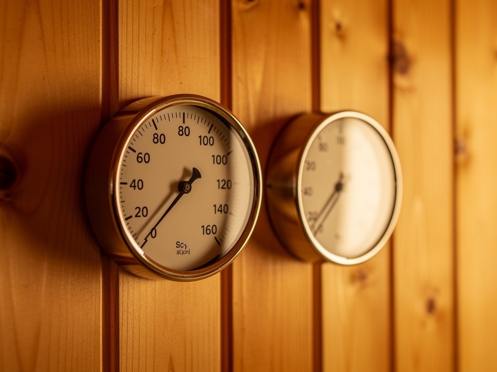 Thermometer Hygrometer Sauna